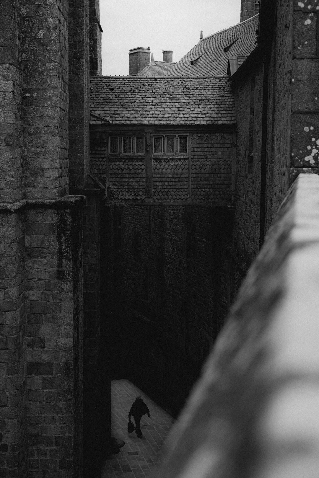 shadowy figure in alley