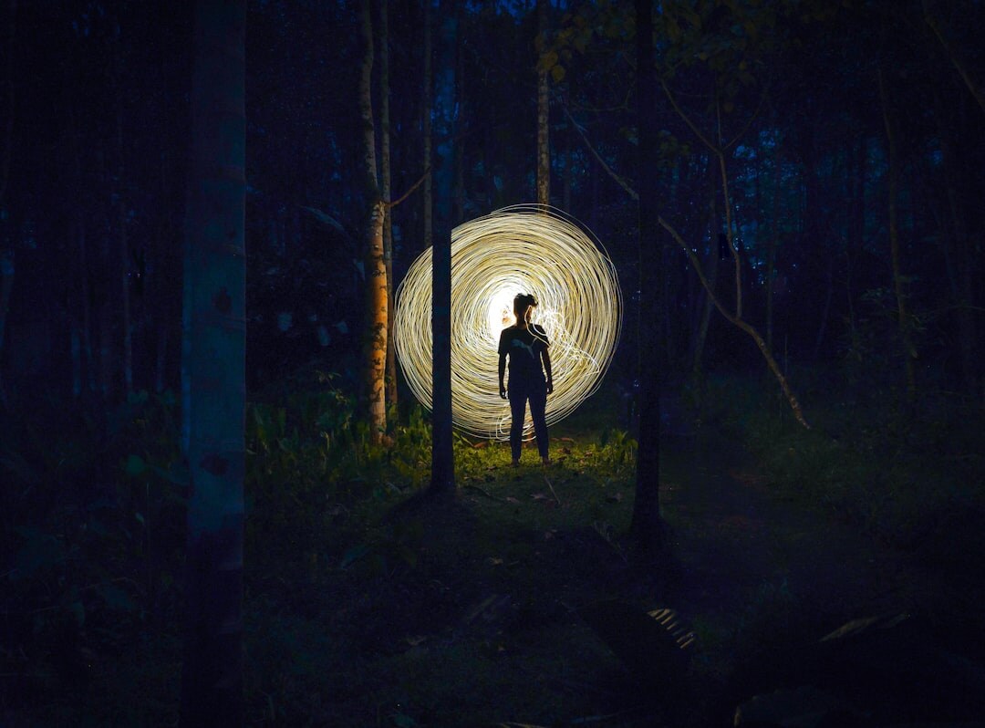 mysterious night scene